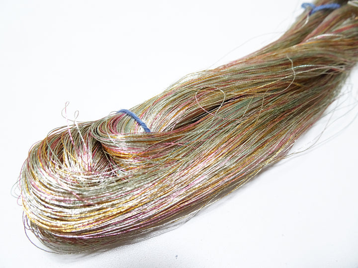 Japanese vintage high class aluminum leaf thread raten 2 embroidery 1000M
