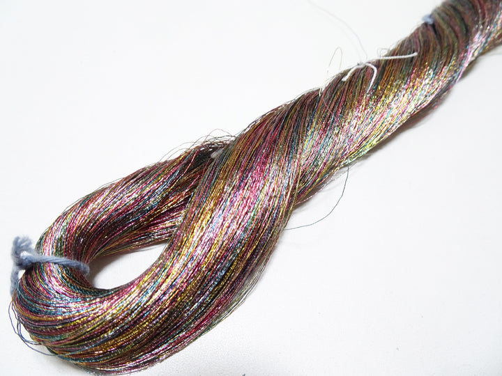Japanese vintage high class aluminum leaf thread raten 8 embroidery 1000M