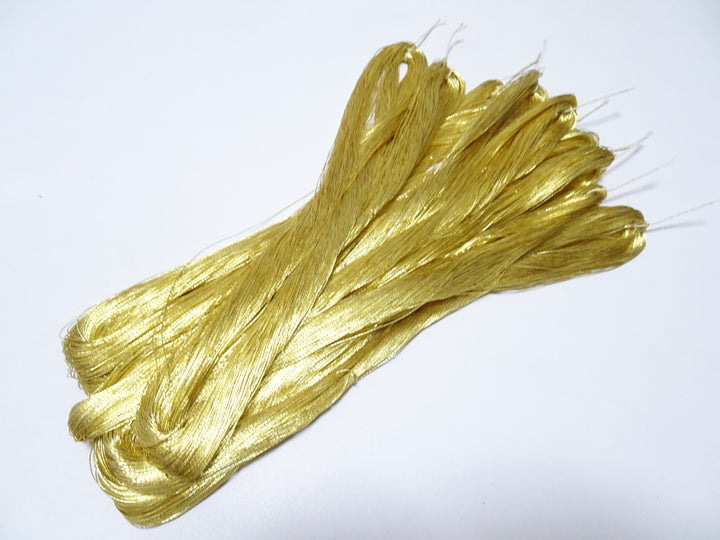 Japanese vintage Superb gold leaf thread embroidery 10sets 8482 1000M 0.35mm