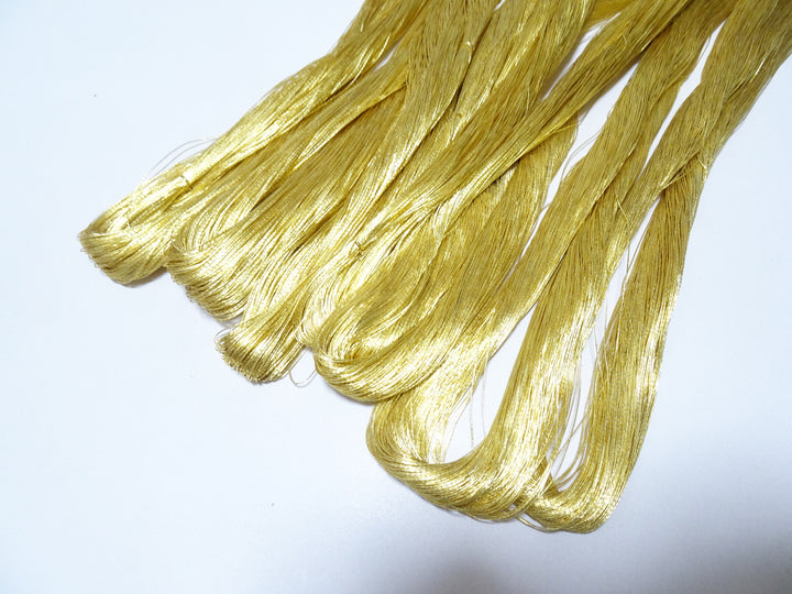 Japanese vintage Superb gold leaf thread embroidery 10sets 8482 1000M 0.35mm