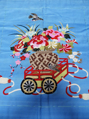 NISHIJIN TSUMEGAKI  HONTSUZUREORI (Nishijin-Tsuzureori Weaving)