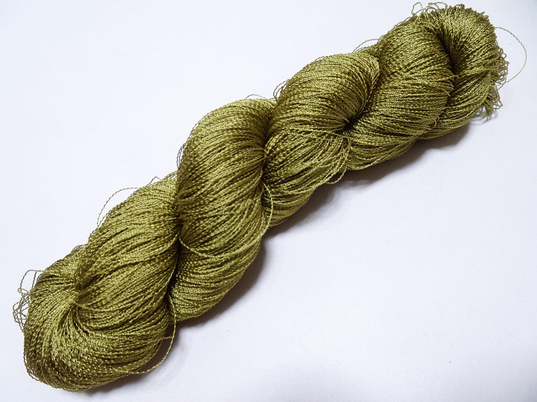 Japanese Vintage Kabe Silk Thread Embroidery & Weaving 16030