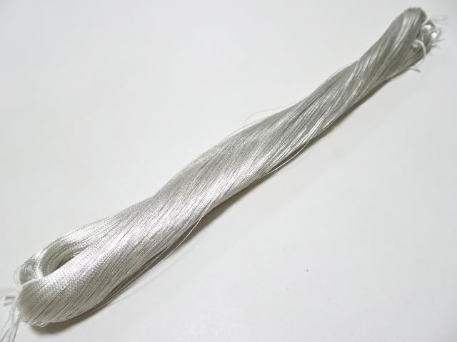 Japanese Vintage Superb Real Silver Leaf Thread SN1 Embroidery 1000M  0.16mm