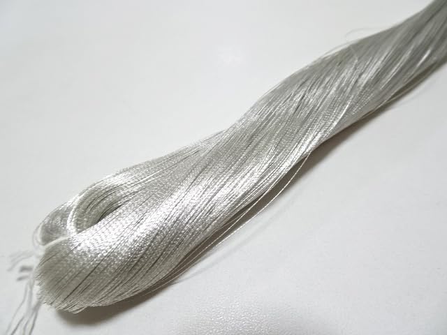 Japanese Vintage Superb Real Silver Leaf Thread SN1 Embroidery 1000M  0.16mm