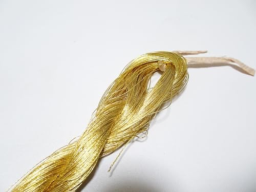 Special Price! Japanese Vintage Rare Superb 24K Gold Leaf Thread 100M Embroidery 4 0.35mm