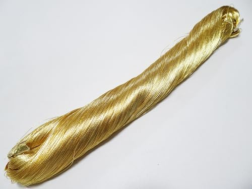 پ،zelkovajapanپ، Japanese Vintage Superb Gold Leaf Thread 313 Embroidery 1000M