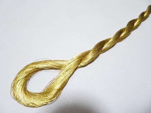 Japanese vintage rare Superb 24K gold leaf thread 109yard embroidery 1 Thickness 0.16mm
