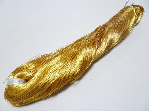 پ،zelkovajapanپ، Japanese Vintage Superb Gold Leaf Thread 46 Embroidery 1000M