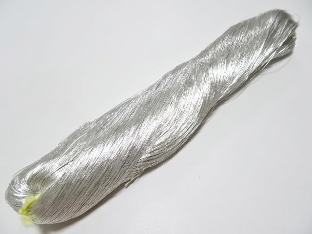 Japanese vintage Superb real Silver leaf thread S4 embroidery 1093yard Thickness 0.35mm