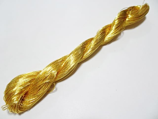 Japanese vintage gold leaf thread kinkoma embroidery 8 109yard Thickness 0.50mm