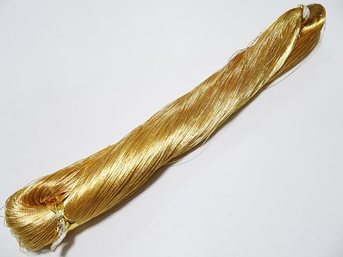پ،zelkovajapanپ، Japanese Vintage Superb Gold Leaf Thread 312 Embroidery 1000M