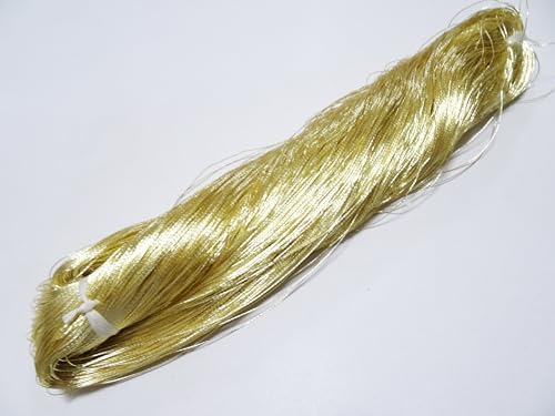 پ،zelkovajapanپ، Vintage Superb Japanese Gold Leaf Thread 402 Embroidery 1000M