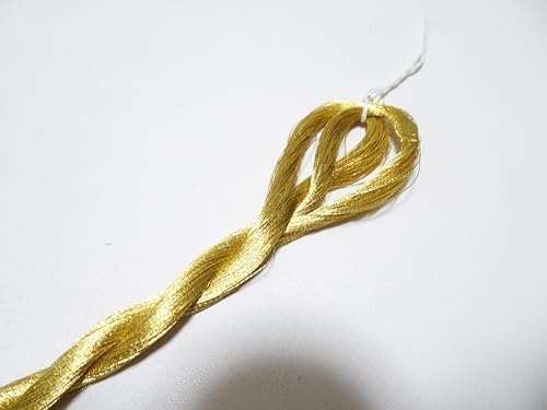 Japanese vintage rare Superb 24K gold leaf thread 109yard embroidery 1 Thickness 0.16mm