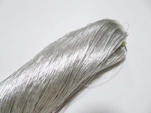 Japanese vintage Superb Real Silver leaf thread S4 embroidery 1093yard Thickness 0.35mm