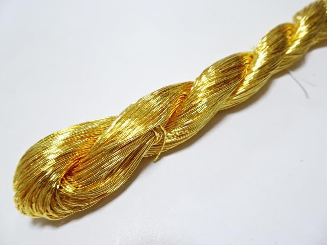 Japanese Vintage Gold Leaf Thread kinkoma Embroidery 10 100M 0.65mm