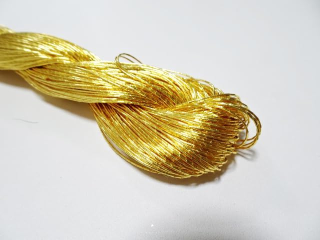Japanese vintage gold leaf thread kinkoma embroidery 8 109yard Thickness 0.50mm