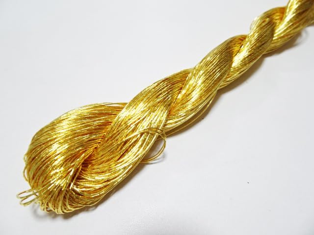 Japanese vintage gold leaf thread kinkoma embroidery 8 109yard Thickness 0.50mm