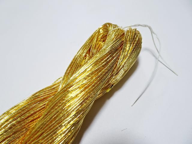 Japanese Vintage Gold Leaf Thread kinkoma Embroidery 16 100M 0.90mm