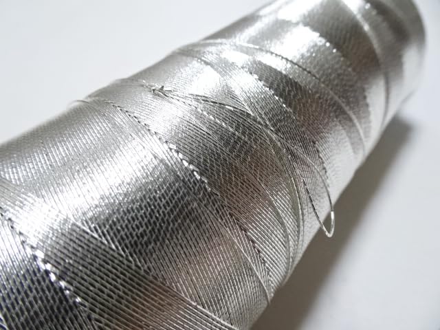 Japanese vintage Superb real Silver leaf thread S5 embroidery 1093yard Thickness 0.40mm