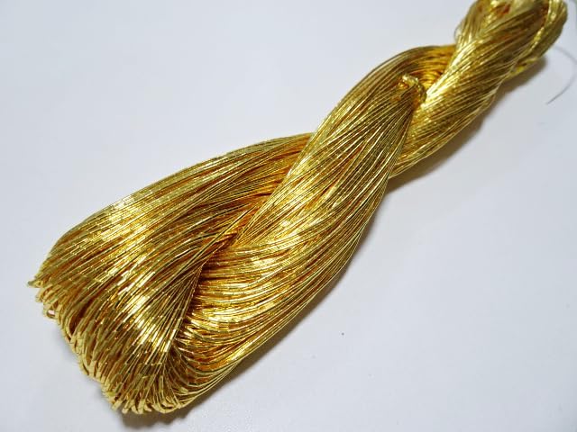 Japanese Vintage Gold Leaf Thread kinkoma Embroidery 16 100M 0.90mm
