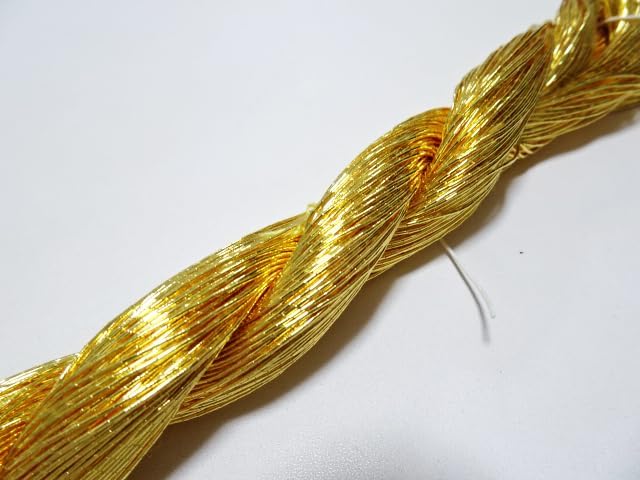 Japanese Vintage Gold Leaf Thread kinkoma Embroidery 10 100M 0.65mm