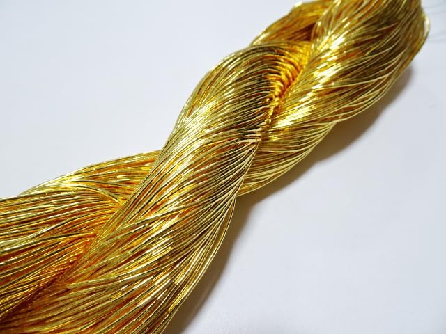 Japanese Vintage Gold Leaf Thread kinkoma Embroidery 18 100M 1.1mm