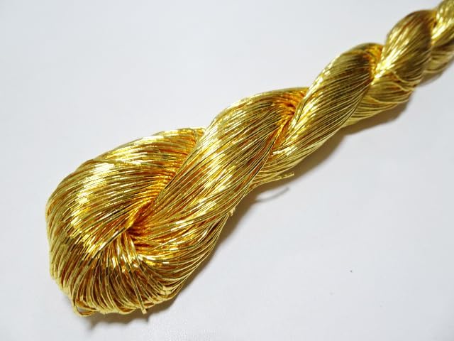 Japanese Vintage Gold Leaf Thread kinkoma Embroidery 12 100M 0.75mm