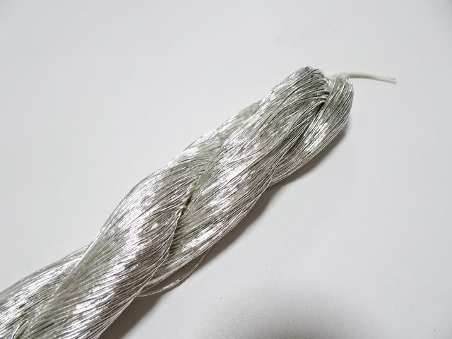 Japanese Vintage Real Silver Leaf Thread kinkoma Embroidery S10 100M 0.65mm