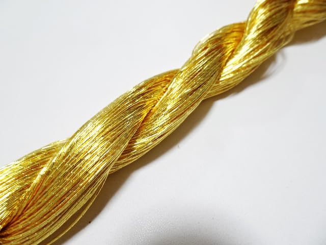 Japanese vintage gold leaf thread kinkoma embroidery 8 109yard Thickness 0.50mm