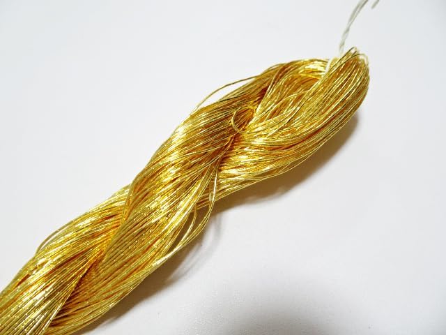 Japanese vintage gold leaf thread kinkoma embroidery 8 109yard Thickness 0.50mm