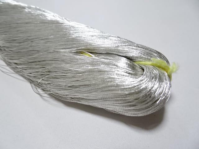 Japanese vintage Superb Real Silver leaf thread S4 embroidery 1093yard Thickness 0.35mm