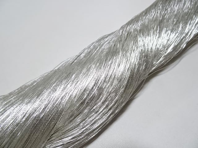 Japanese vintage Superb Real Silver leaf thread S4 embroidery 1093yard Thickness 0.35mm