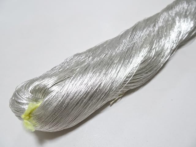 Japanese vintage Superb Real Silver leaf thread S4 embroidery 1093yard Thickness 0.35mm