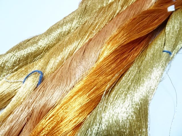 Japanese vintage gold leaf thread 5sets embroidey 5468yard Thickness 0.16mm 3351