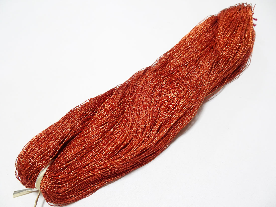 Japanese vintage high class aluminum leaf thread Red rust embroidery 500M 7458