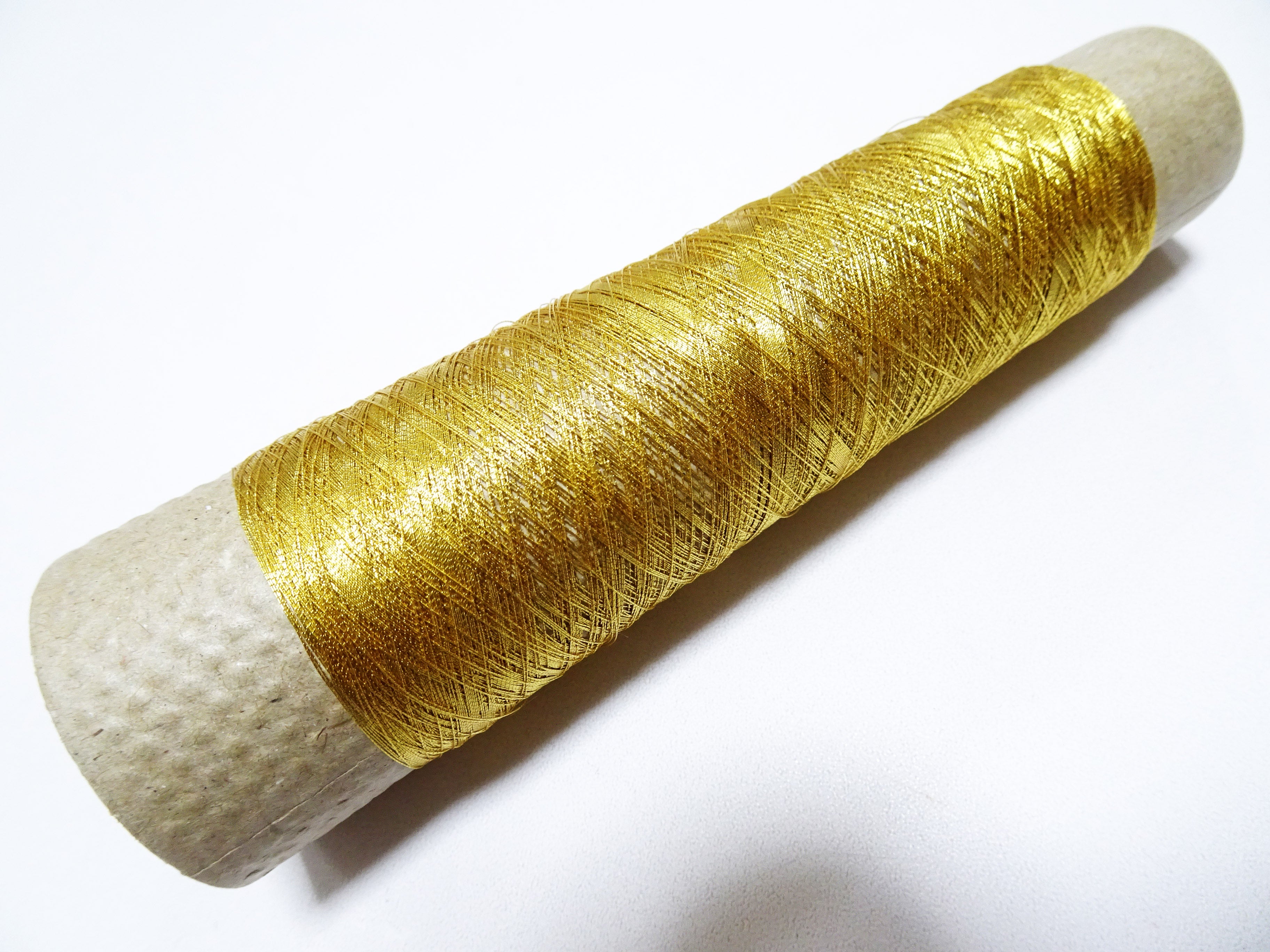 Special price! Japanese vintage rare Superb 24K gold leaf thread Ultra-fine 100M embroidery 1 washable  0.11mm