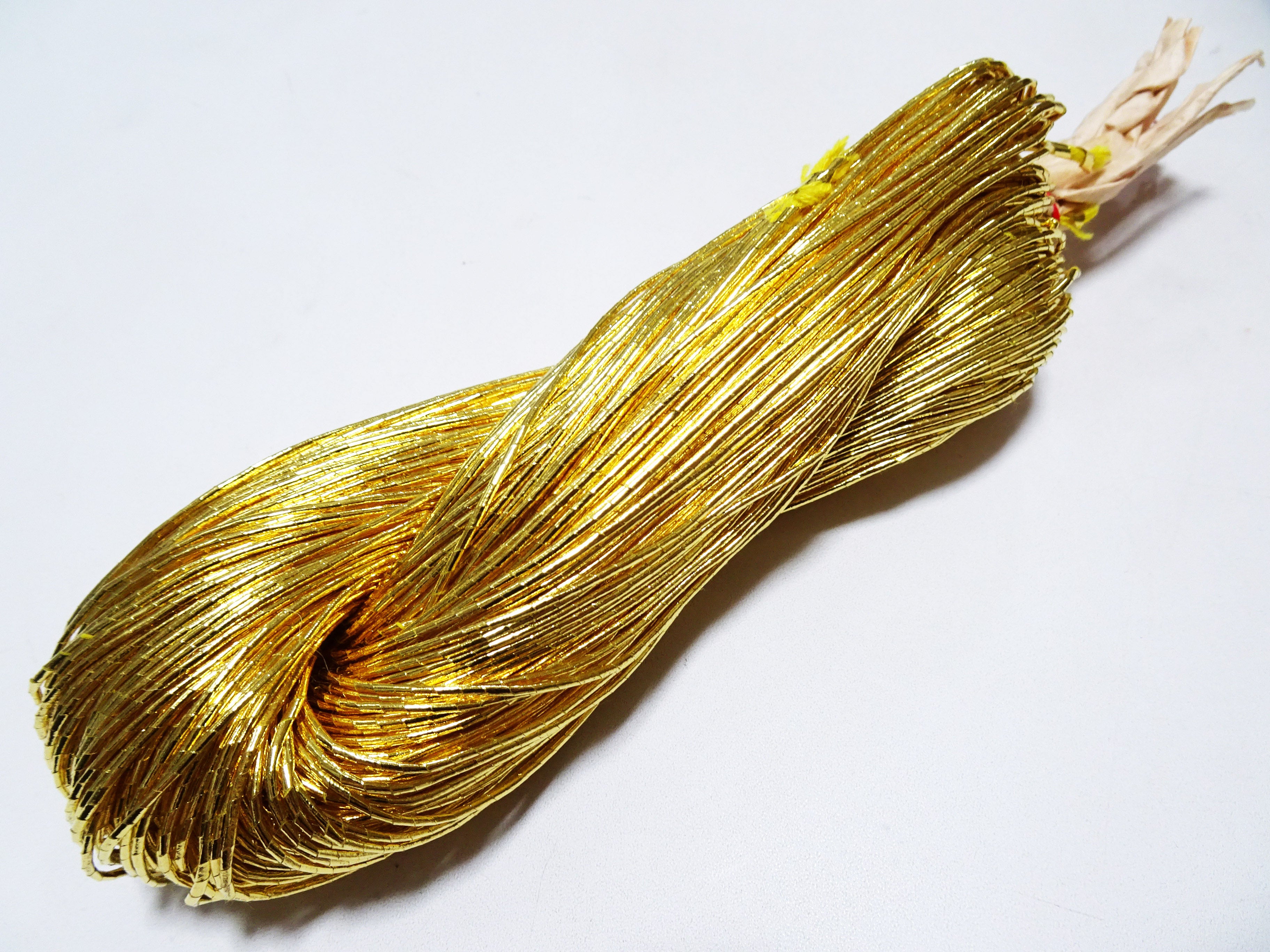 Special price!Japanese vintage rare Superb 24K gold leaf thread embroidery 18  1.10mm