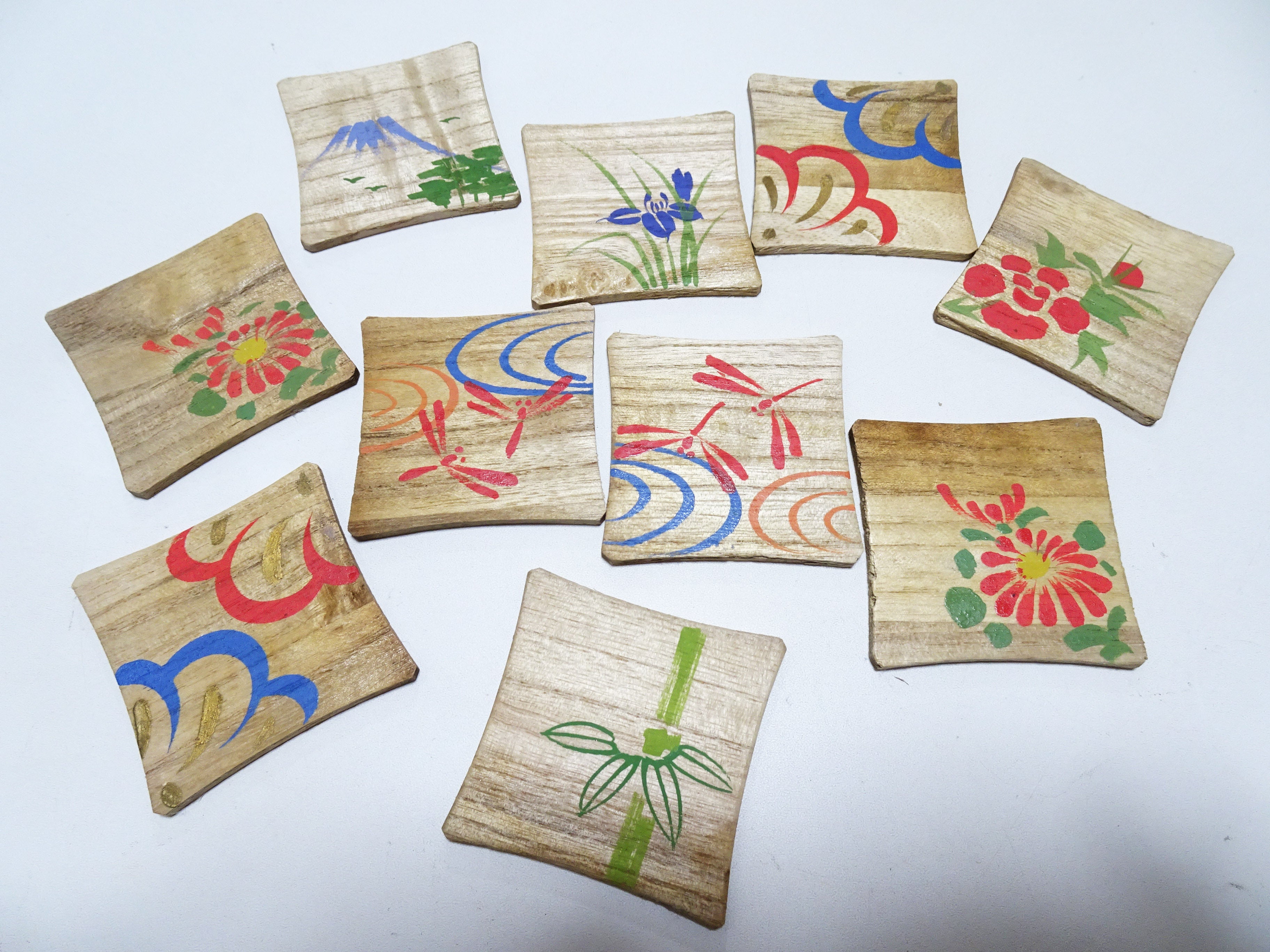 Vintage Japanese Wooden Thread Spools 10 Sets 17435