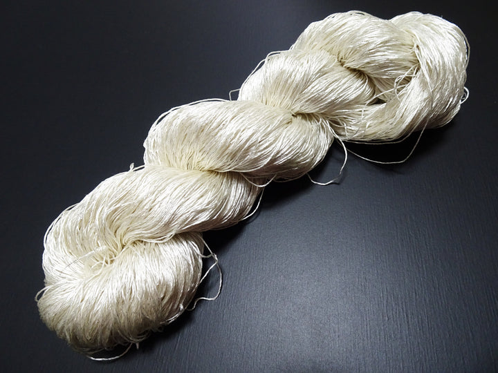 Japanese Vintage High Class Rare Silk Thread Mixture of Silver embroidery 17679