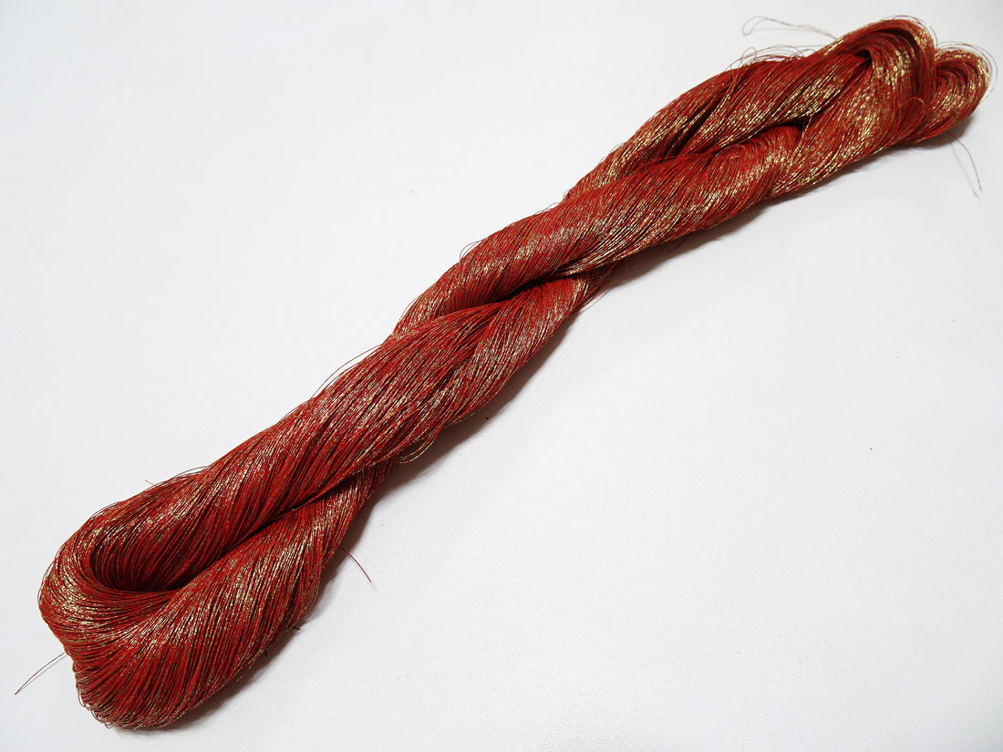 Special price! Japanese Vintage Super Rare Urushi (japanese lacquer) Kinsunago thread Over 1,500M  0.16mm  12588