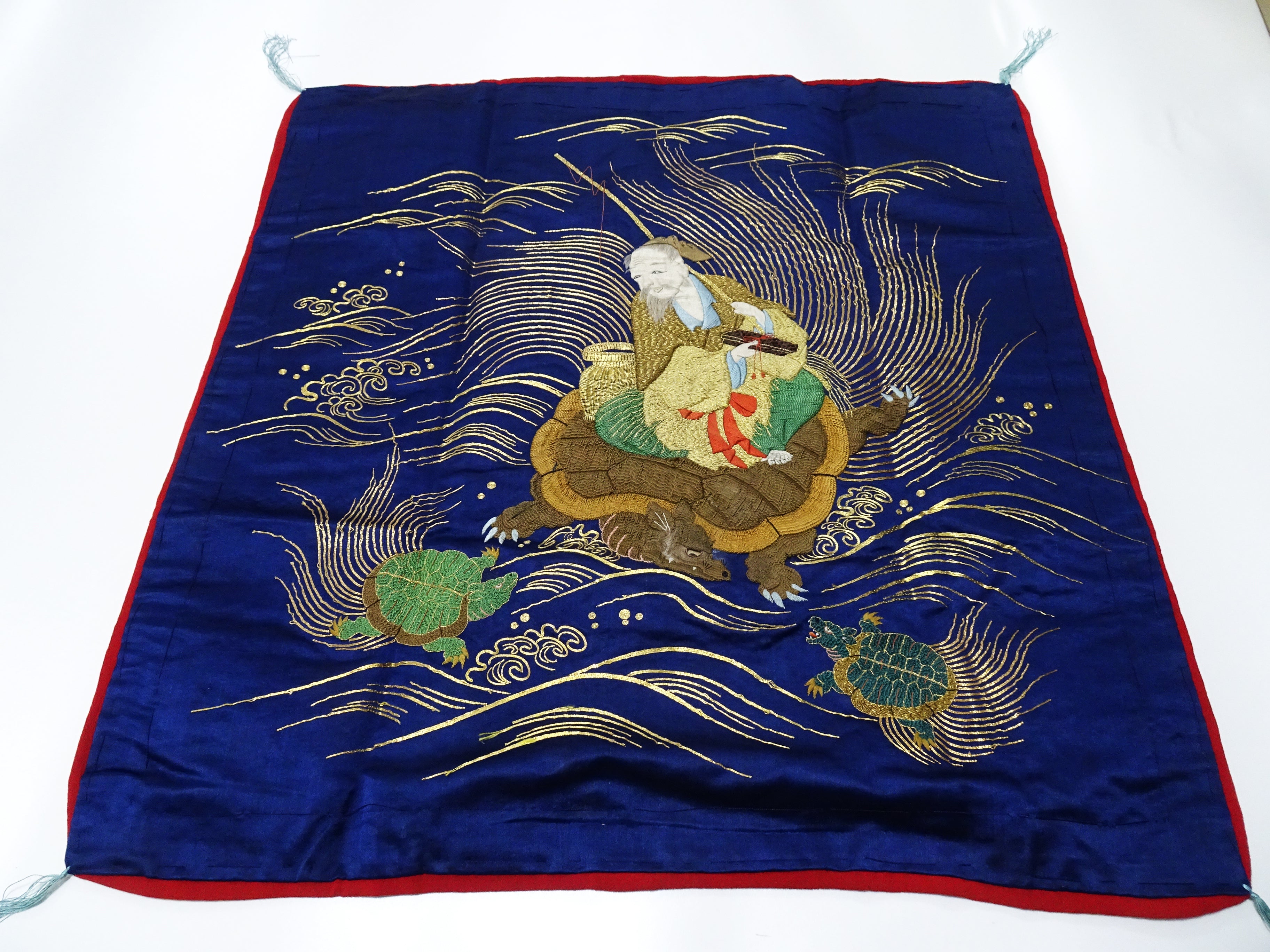 Japanese Antique high quality Super Rare Fukusa  Embroidery 7677