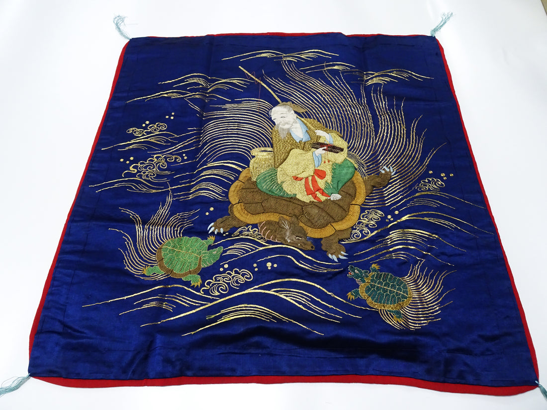 Japanese Antique high quality Super Rare Fukusa  Embroidery 7677