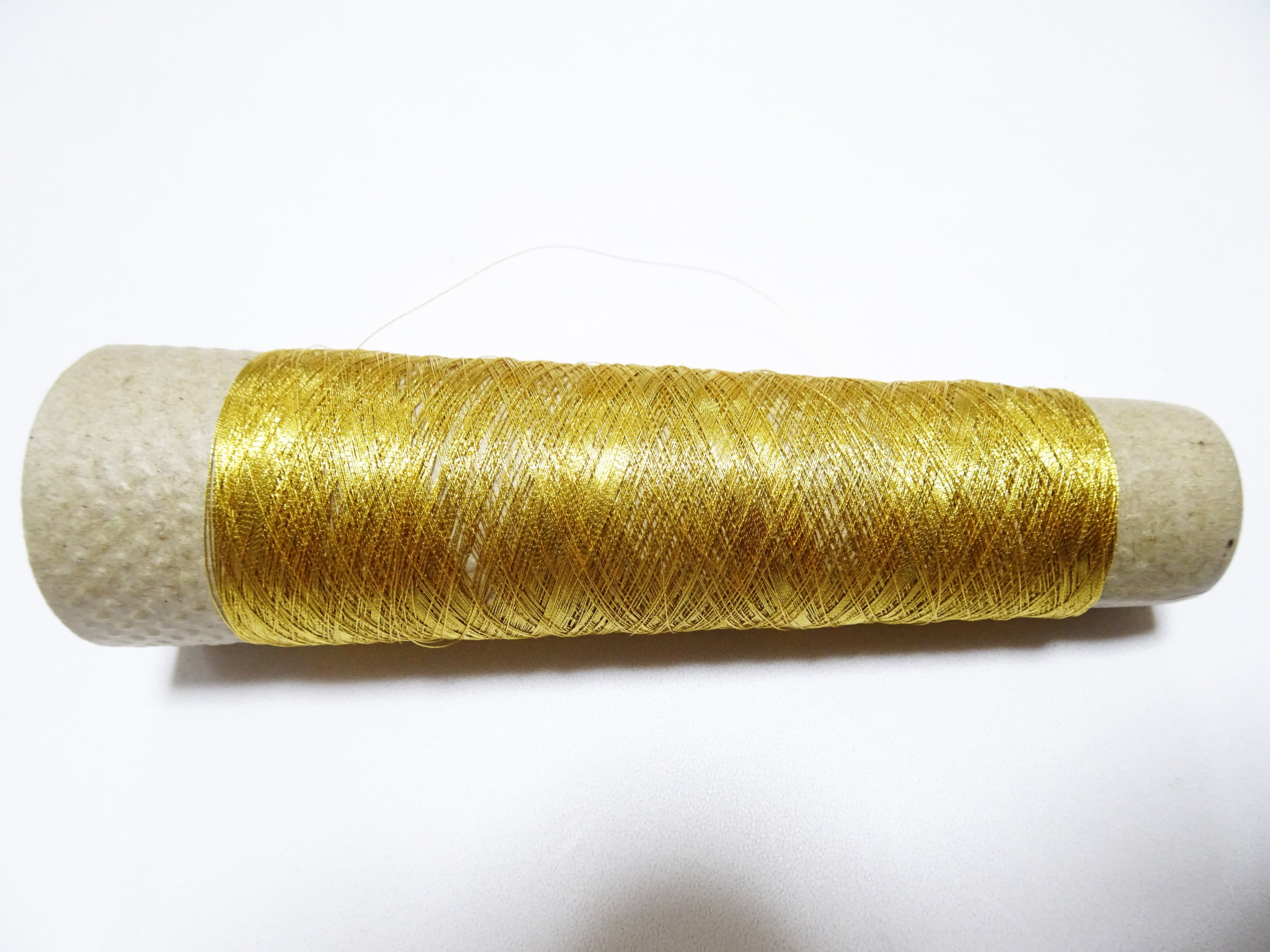 Special price! Japanese vintage rare Superb 24K gold leaf thread