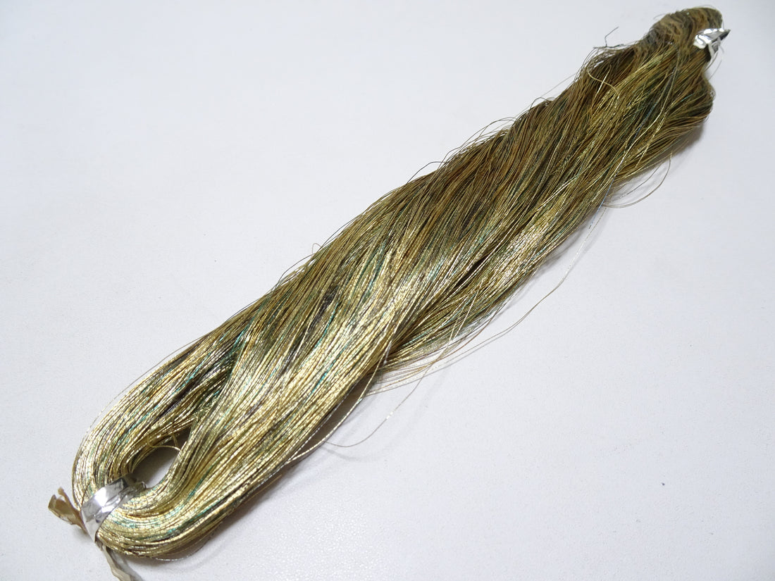 Japanese vintage high class aluminum leaf thread raten 1 embroidery 1000M