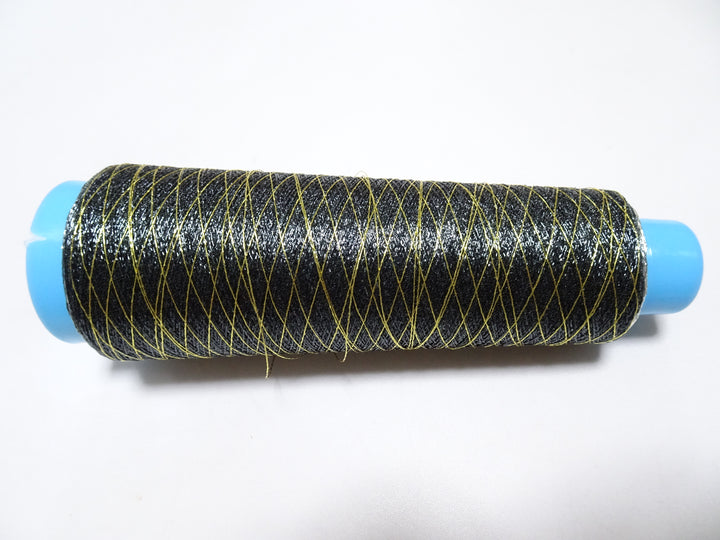Special price!! Japanese Vintage Rare Metallic thread 3-color gradient gold /greenish black/ silver Weaving & embroidery 1000M 16687  0.35mm