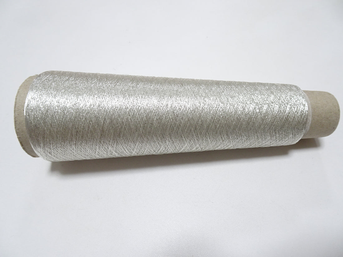 Japanese vintage Superb real silver leaf thread SN1 embroidery 1000M  0.16mm