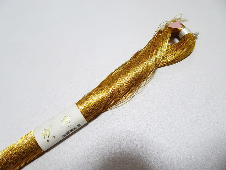 Exceptional Dea!! Only 2 available!! Japanese vintage rare Superb 24K gold leaf thread 300M embroidery 1 washable  0.16mm  19866