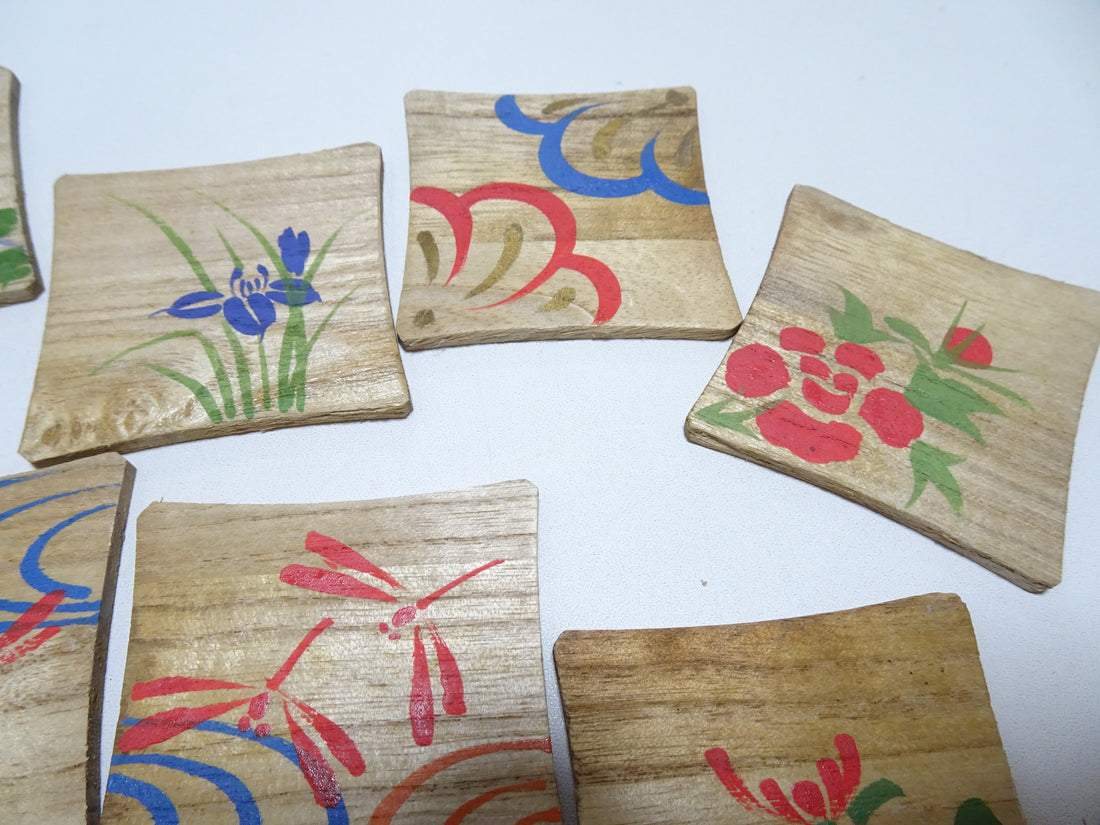 Vintage Japanese Wooden Thread Spools 10 Sets 17435