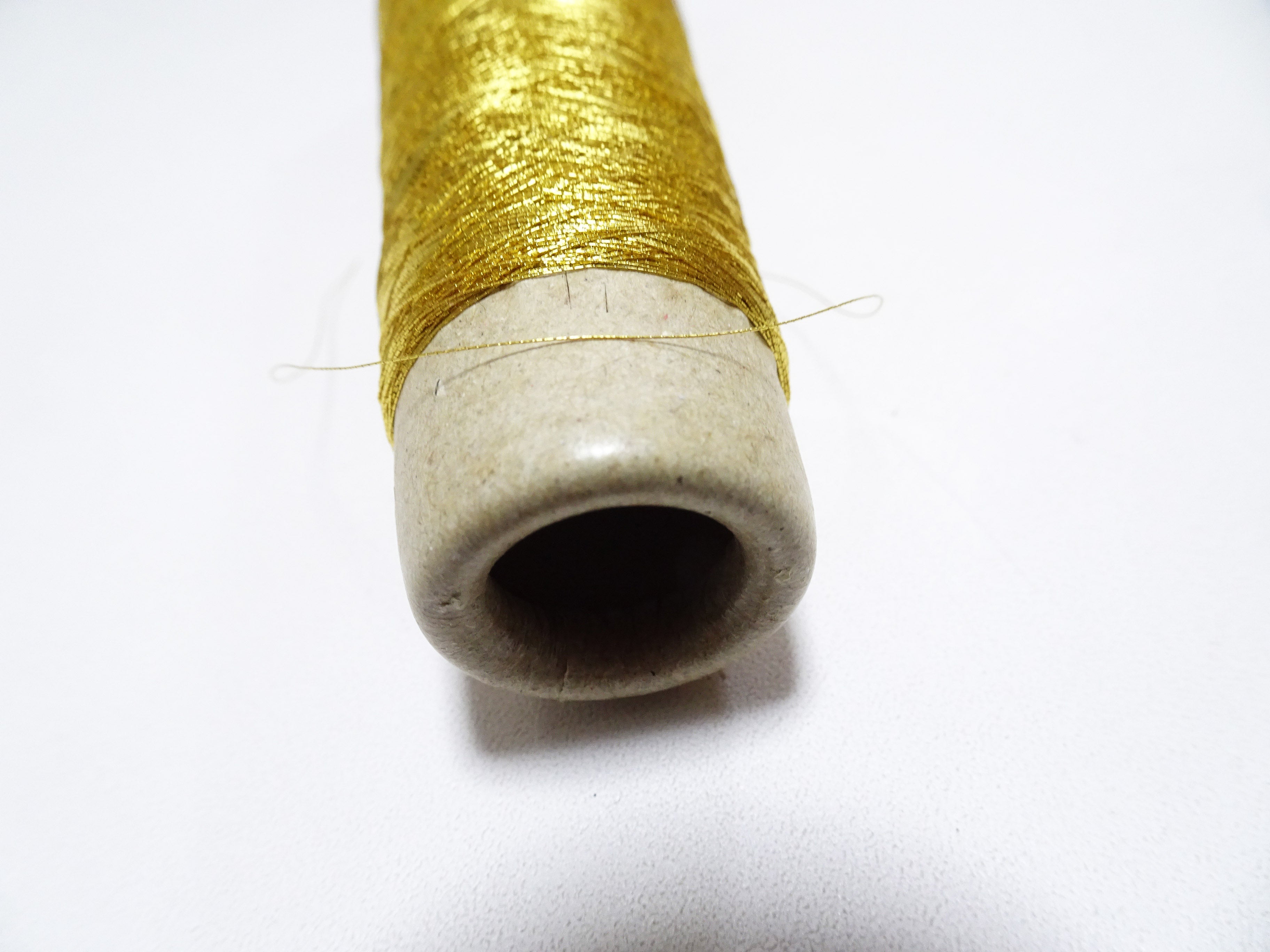Special price! Japanese vintage rare Superb 24K gold leaf thread Ultra-fine 100M embroidery 1 washable  0.11mm