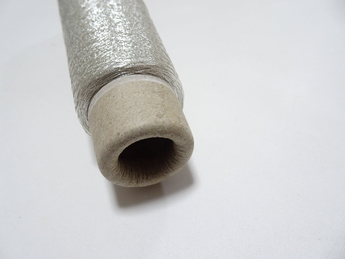 Japanese vintage Superb real silver leaf thread SN1 embroidery 1000M  0.16mm